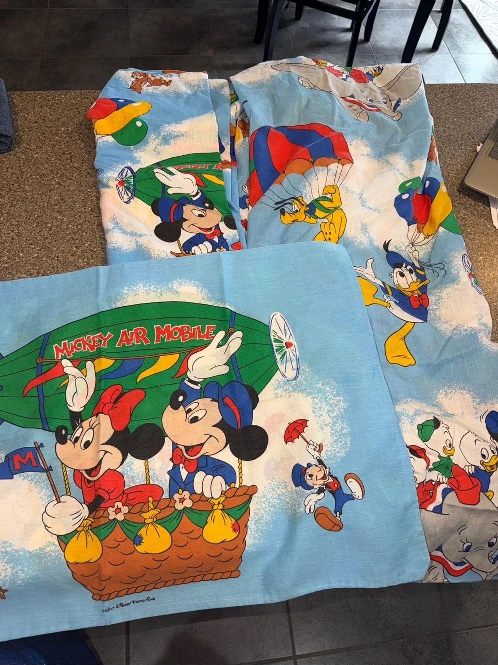 Mickey Mouse and Friends Air Mobile Bedding Set - Vintage